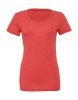 Triblend Crew Neck T-Shirt Kleur Red Triblend