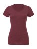 Triblend Crew Neck T-Shirt Kleur Maroon Triblend