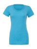 Triblend Crew Neck T-Shirt Kleur Aqua Triblend