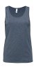 Unisex Jersey Tank Kleur Heather Navy