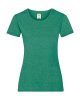 Ladies Valueweight T Kleur Retro Heather Green