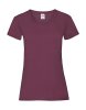 Ladies Valueweight T Kleur Burgundy