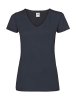 Ladies Valueweight V-Neck T Kleur Deep Navy