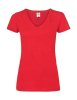 Ladies Valueweight V-Neck T Kleur Red