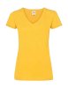 Ladies Valueweight V-Neck T Kleur Sunflower