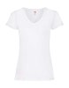 Ladies Valueweight V-Neck T Kleur White