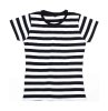 Women's Stripy T Kleur Black-White