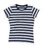 Women's Stripy T Kleur  Navy-White