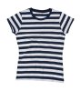 Women's Stripy T Kleur  Navy-White