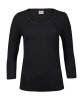 Ladies 34 Sleeve Stretch Tee Kleur Black