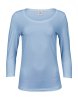 Ladies 34 Sleeve Stretch Tee Kleur Light Blue