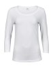 Ladies 34 Sleeve Stretch Tee Kleur White