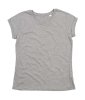 Women's Organic Roll Sleeve T Kleur Heather Grey Melange