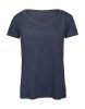 Triblendwomen T-Shirt Kleur Heather Navy