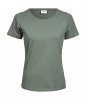 Ladies Stretch Tee Kleur Leaf Green