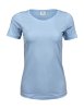 Ladies Stretch Tee Kleur Light Blue