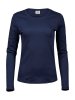 Ladies LS Interlock T-Shirt Kleur Navy