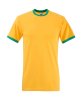 Ringer Tee Kleur Sunflower-Kelly Green