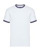Ringer Tee Kleur White-Navy