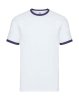 Ringer Tee Kleur White-Navy