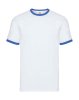 Ringer Tee Kleur White-Royal