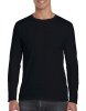 Gildan Mens Softstyle Long Sleeve Tee Kleur Black