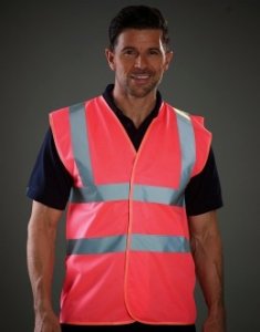 Hi Vis 2 Band & Brace Waistcoat