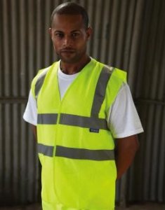 Hi-Vis Open Mesh Waistcoat